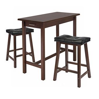 Winsome 3 pc Kitchen Island Set with Cushions