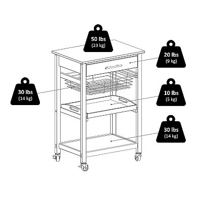 Winsome Julia Utility Cart