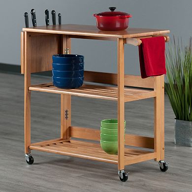 Winsome Foldable Kitchen Cart