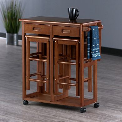 Winsome Space Saver Kitchen Cart 3-piece Set