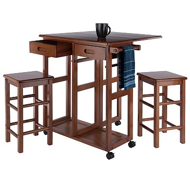 Winsome Space Saver Kitchen Cart 3-piece Set