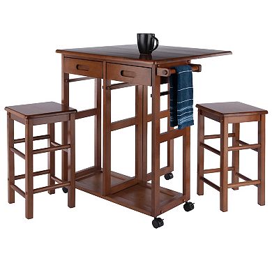 Winsome Space Saver Kitchen Cart 3-piece Set