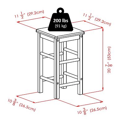 Winsome Space Saver Kitchen Cart 3-piece Set