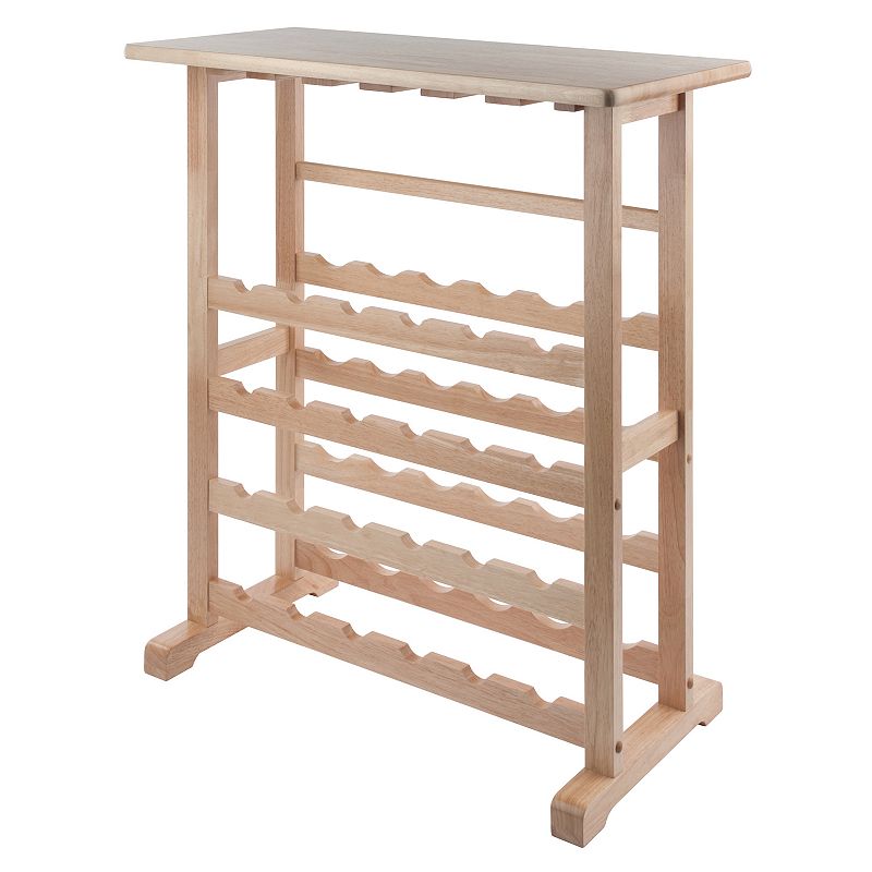 Winsome 24-Bottle Wine Rack, Brown, Furniture