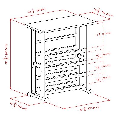 Winsome 24-Bottle Wine Rack