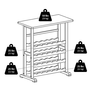 Winsome 24-Bottle Wine Rack