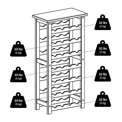 Winsome 28-Bottle Wine Rack