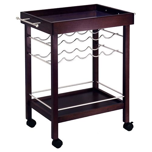 Winsome Bar Cart Wine Rack