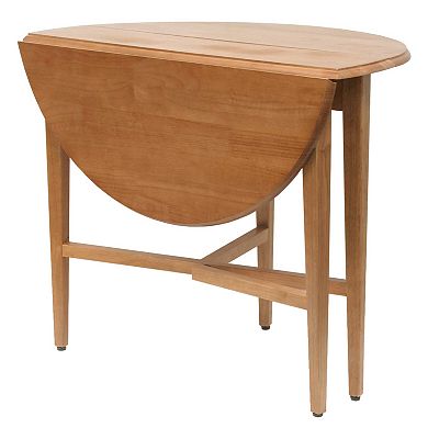 Winsome Hannah Round Drop-Leaf Table