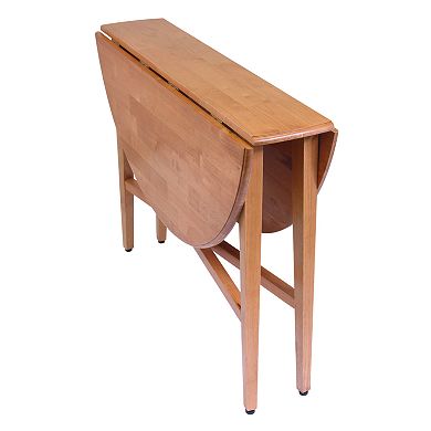 Winsome Hannah Round Drop-Leaf Table