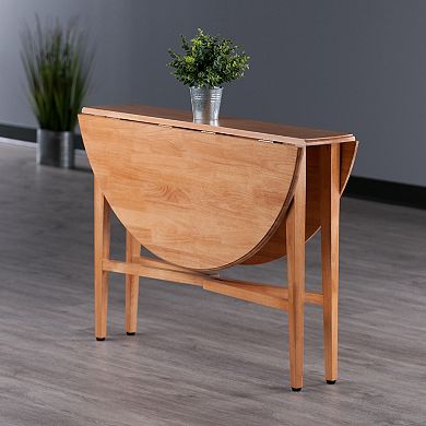 Winsome Hannah Round Drop-Leaf Table