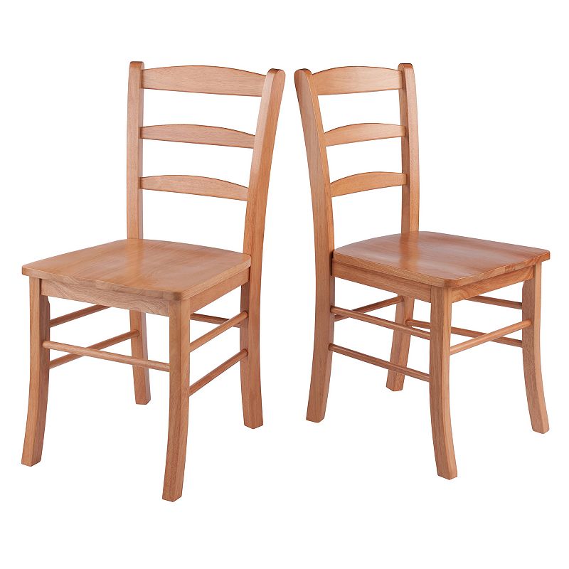 Winsome 2-pc. Ladder Back Chair Set, Brown, Furniture