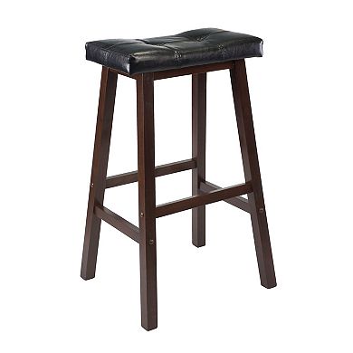 Winsome Inglewood Pub Dining Table & Padded Stool Set