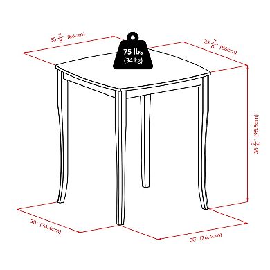 Winsome Inglewood 3-pc. Pub Dining Table Set