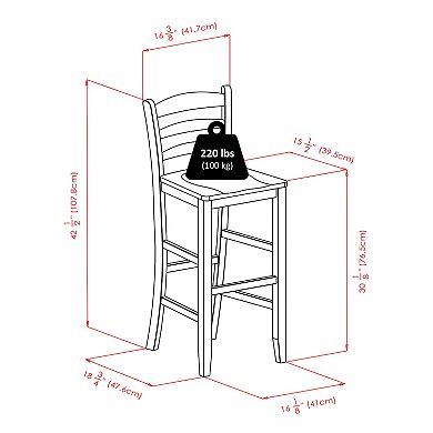 Winsome Inglewood 3-pc. Pub Dining Table Set