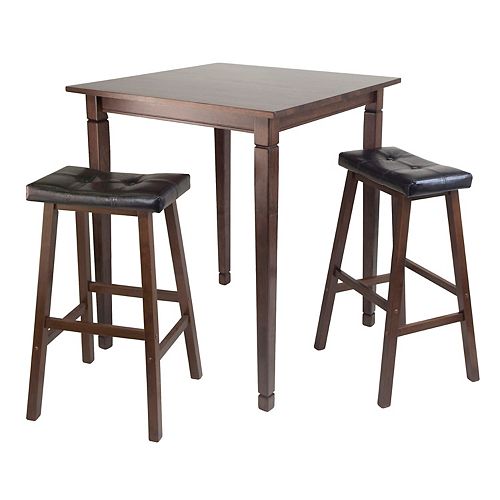 Winsome Kingsgate 3pc. Pub Dining Table & Stool Set
