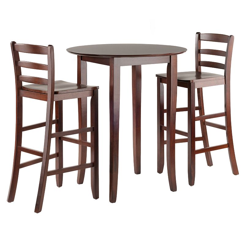 Winsome Fiona 3-pc. Round Table Set, Brown, Furniture