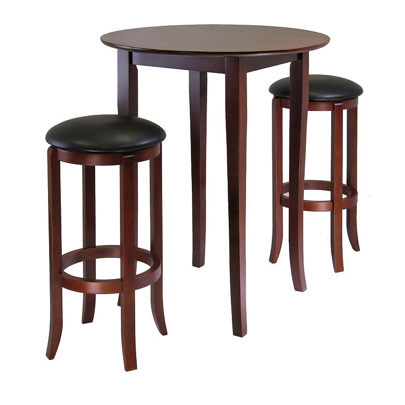 93452672 Winsome Fiona 3-pc. Round Table Set, Brown, Furnit sku 93452672