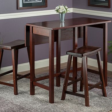 Winsome Lynnwood 3-pc. Saddle Stool Dining Set