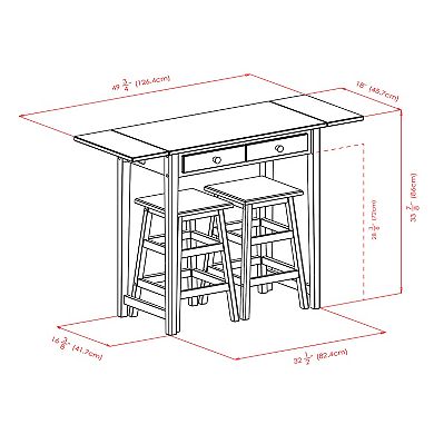 Winsome Mercer 3-pc. Table Set