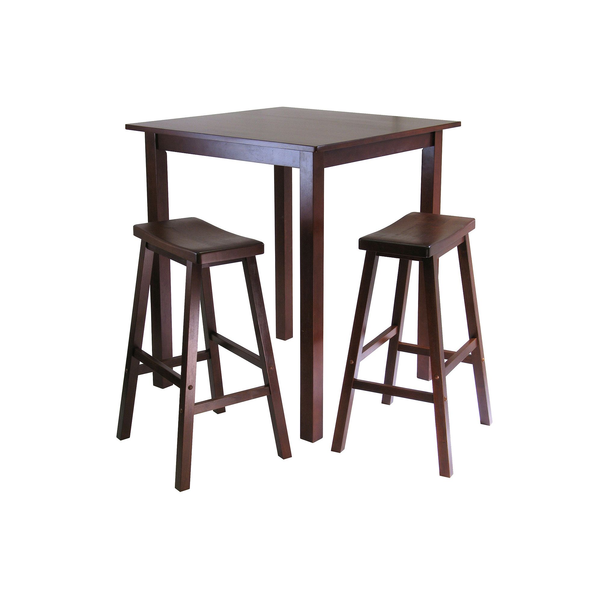 Winsome Parkland 3-pc. Saddle Seat Table Set, Antique Brown