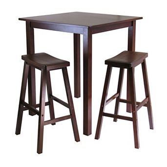 Winsome Parkland 3 pc Saddle Seat Table Set