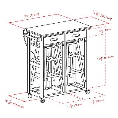 Winsome Space Saver 3-pc. Dining Set