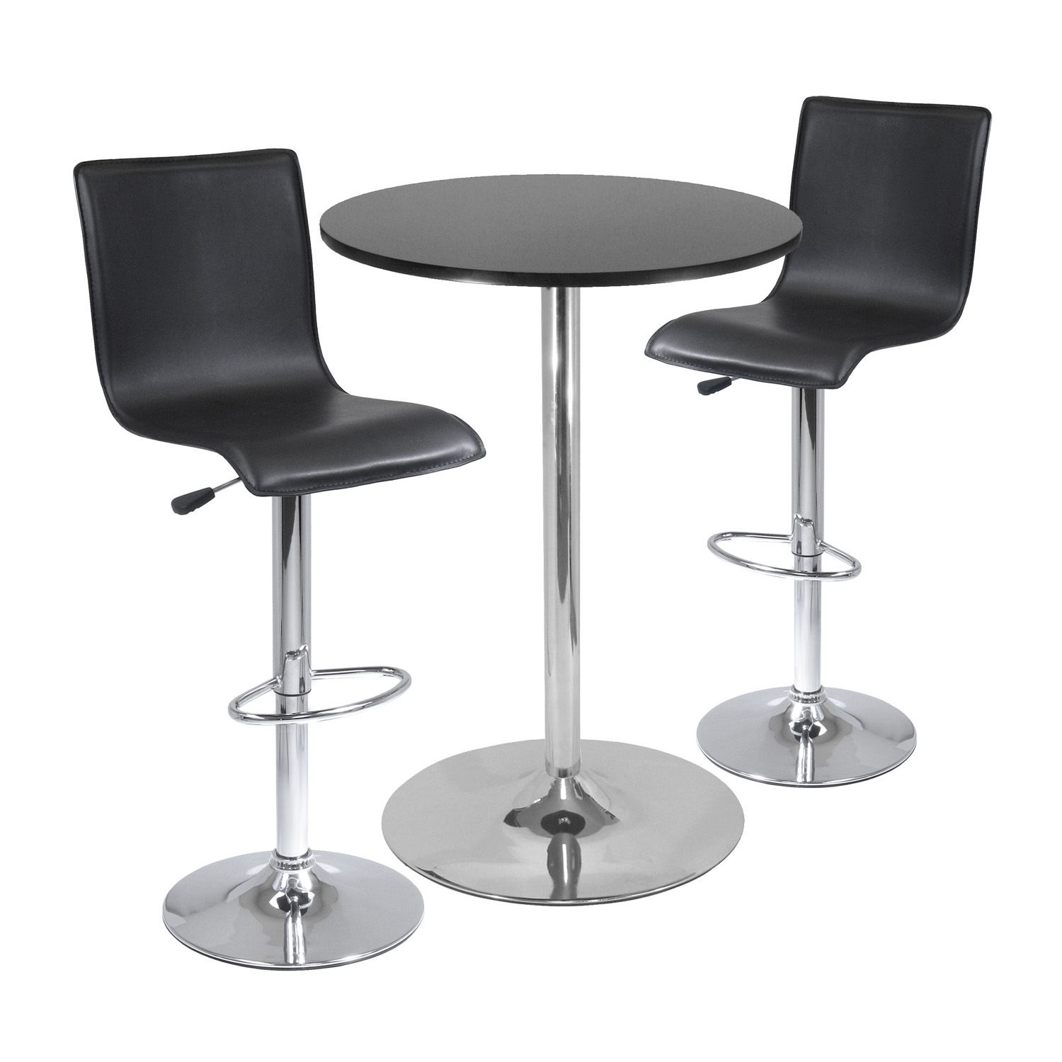 3 piece pub discount table set gray