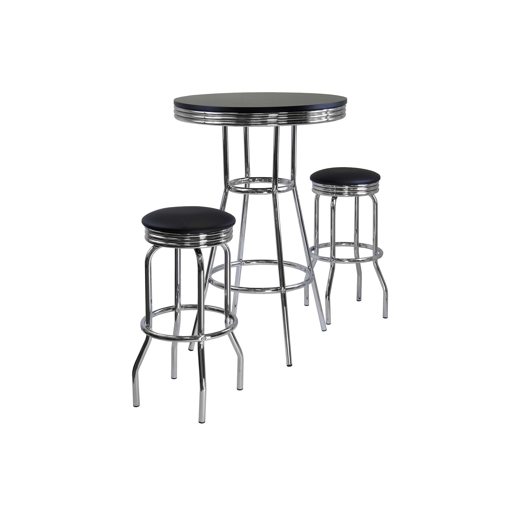 Winsome Summit 3-pc. Pub Table Set, Black