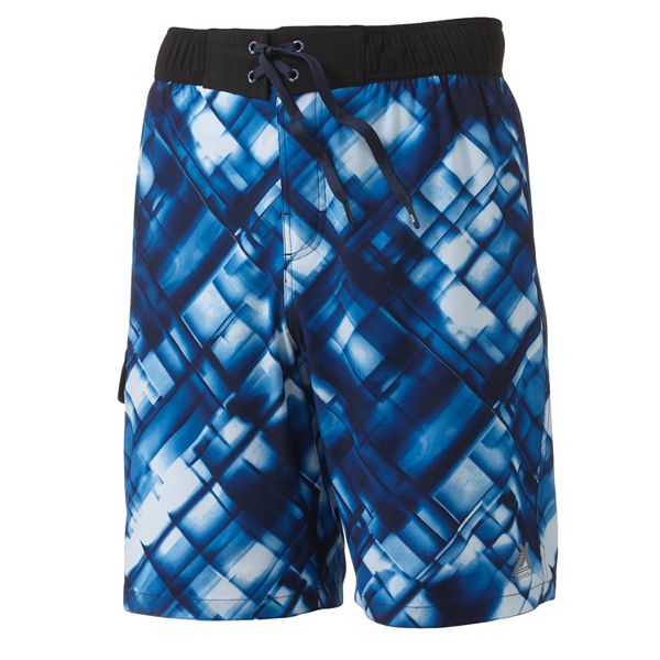 ZeroXposur Geometric Swim Trunks