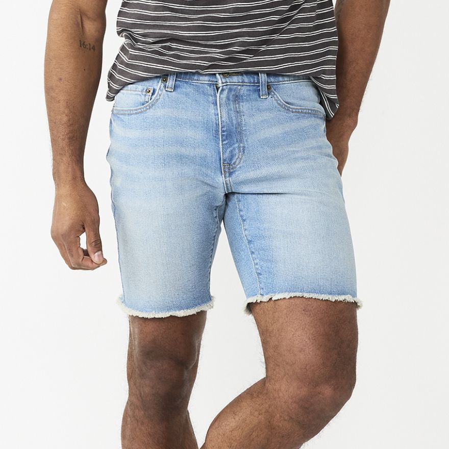 Kohls mens best sale denim shorts