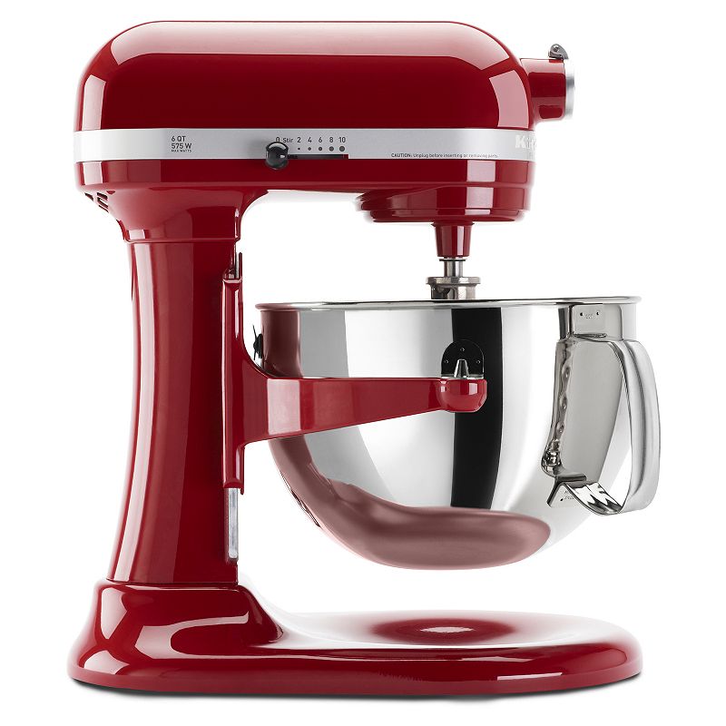 KitchenAid 6-Quart 10-Speed Empire Red Residential Stand Mixer Stainless Steel | KP26M1XER
