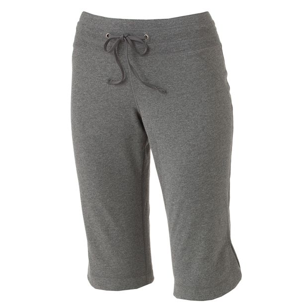 NEW Tek Gear Fleece Sweatpants Womens XL Long Charcoal Gray