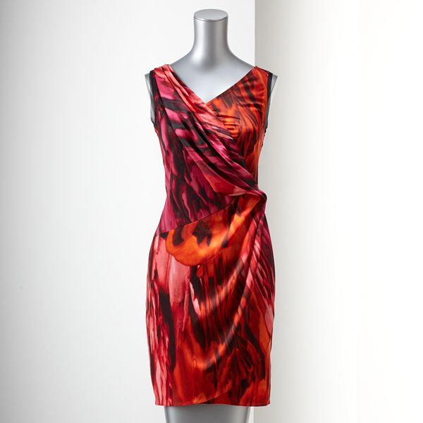 Simply Vera Vera Wang Splatter Charemuse Dress