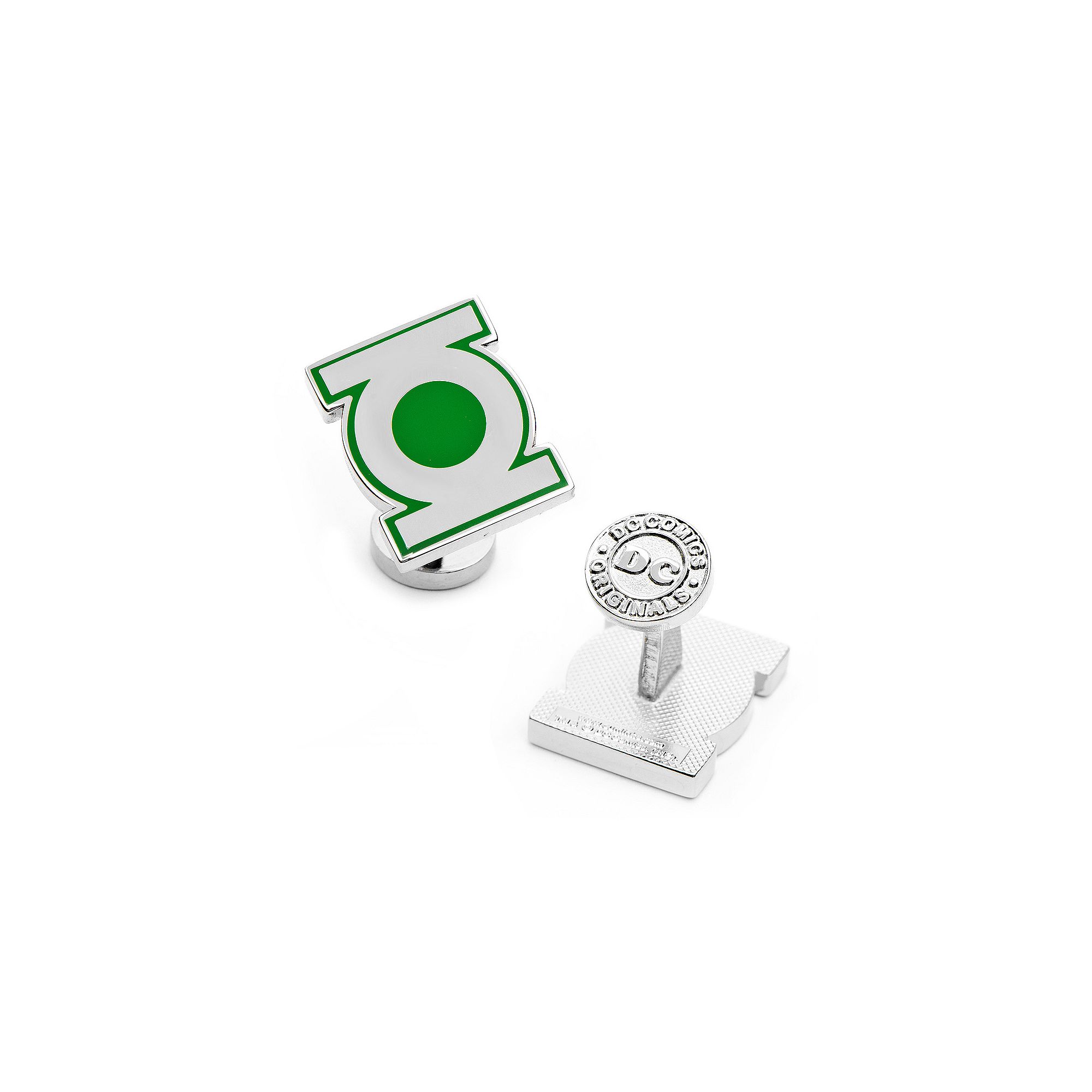 Mens Cuff Links, Inc. The Green Lantern Cuff Links, None
