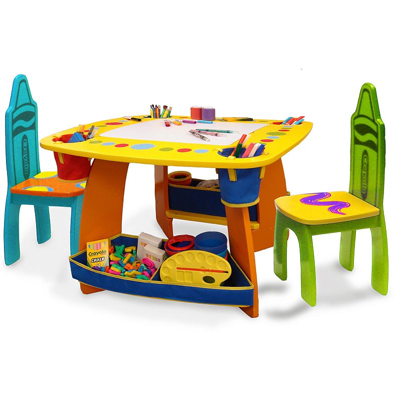 93464736 Crayola Wooden Table and Chair Set, Multicolor sku 93464736