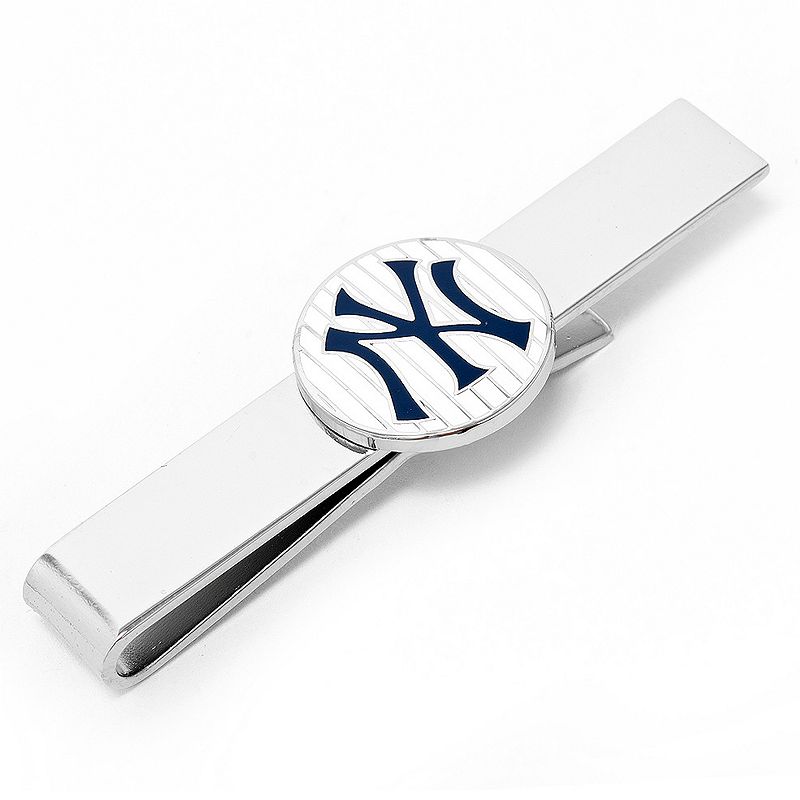New York Yankees Pinstripe Tie Bar, White