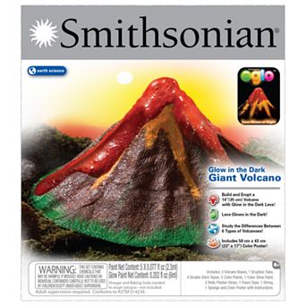 Smithsonian Glow-in-the-Dark Giant Volcano Kit by NSI