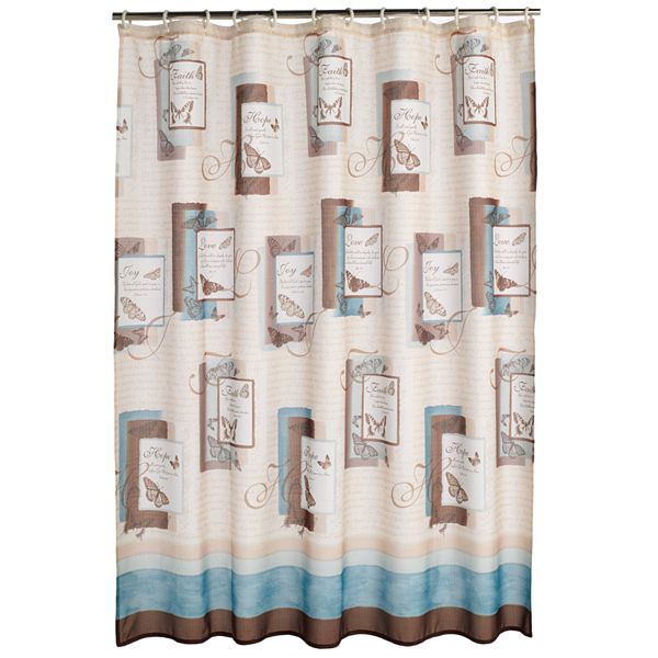 Blessings Fabric Shower Curtain, Kohls Dragonfly Shower Curtain Hooks
