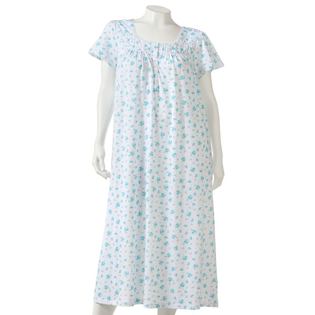 Organic Cotton Henley Knit Nightgown