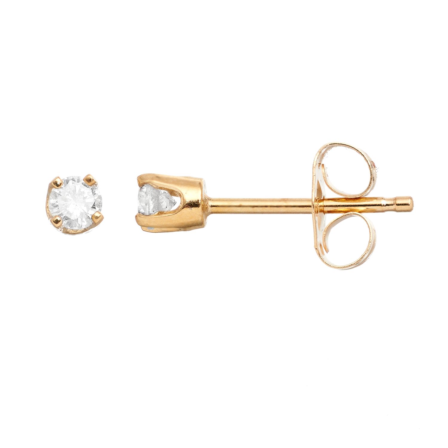 14k gold diamond earrings