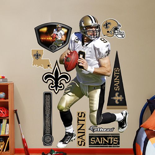 Fathead New Orleans Saint Drew Brees Wall Decals