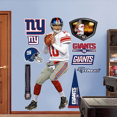 Fathead New York Giants Eli Manning 10-Piece Wall Decals