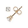 14k Gold 1/5-ct. T.W. Round-Cut Diamond Solitaire Earrings