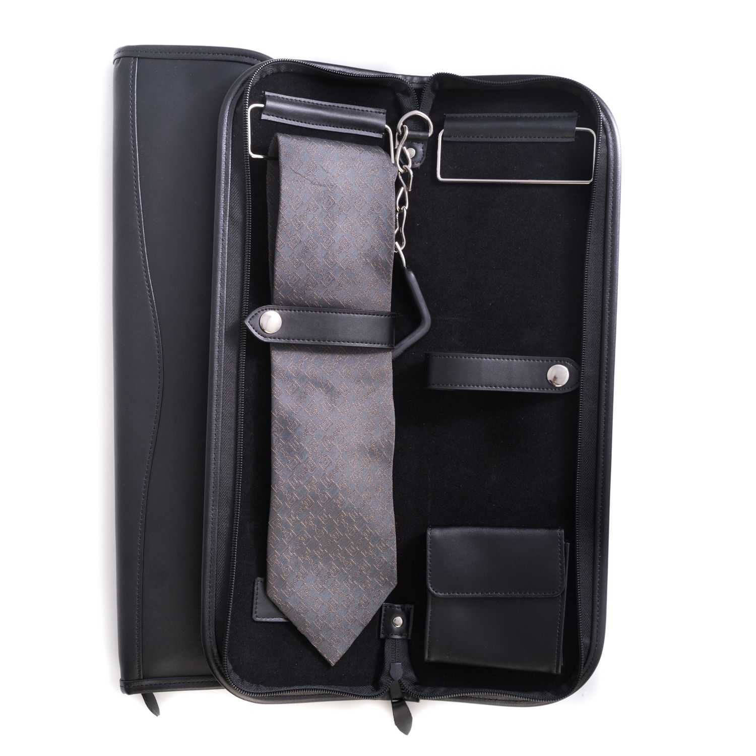 leather tie travel case