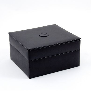 Watch and Cuff Link Leather Box