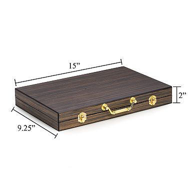 15-in. Wooden Backgammon Set