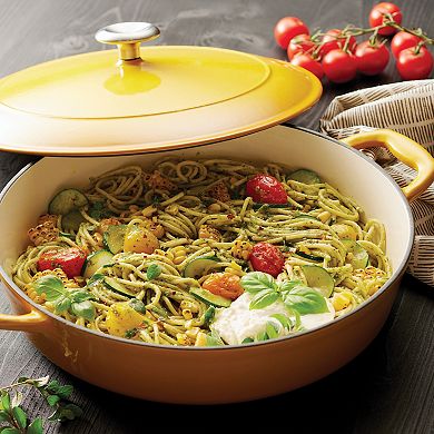 Tramontina Enameled Cast-Iron 4-qt. Covered Braiser