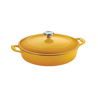 Tramontina Enameled Cast-Iron 4-qt. Covered Braiser