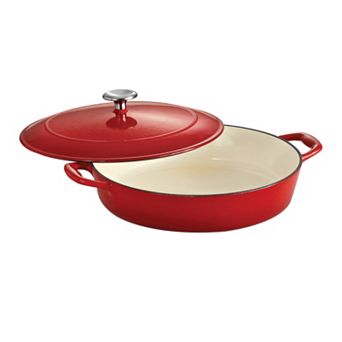 Tramontina Enameled Cast-Iron 4-qt Covered Braiser
